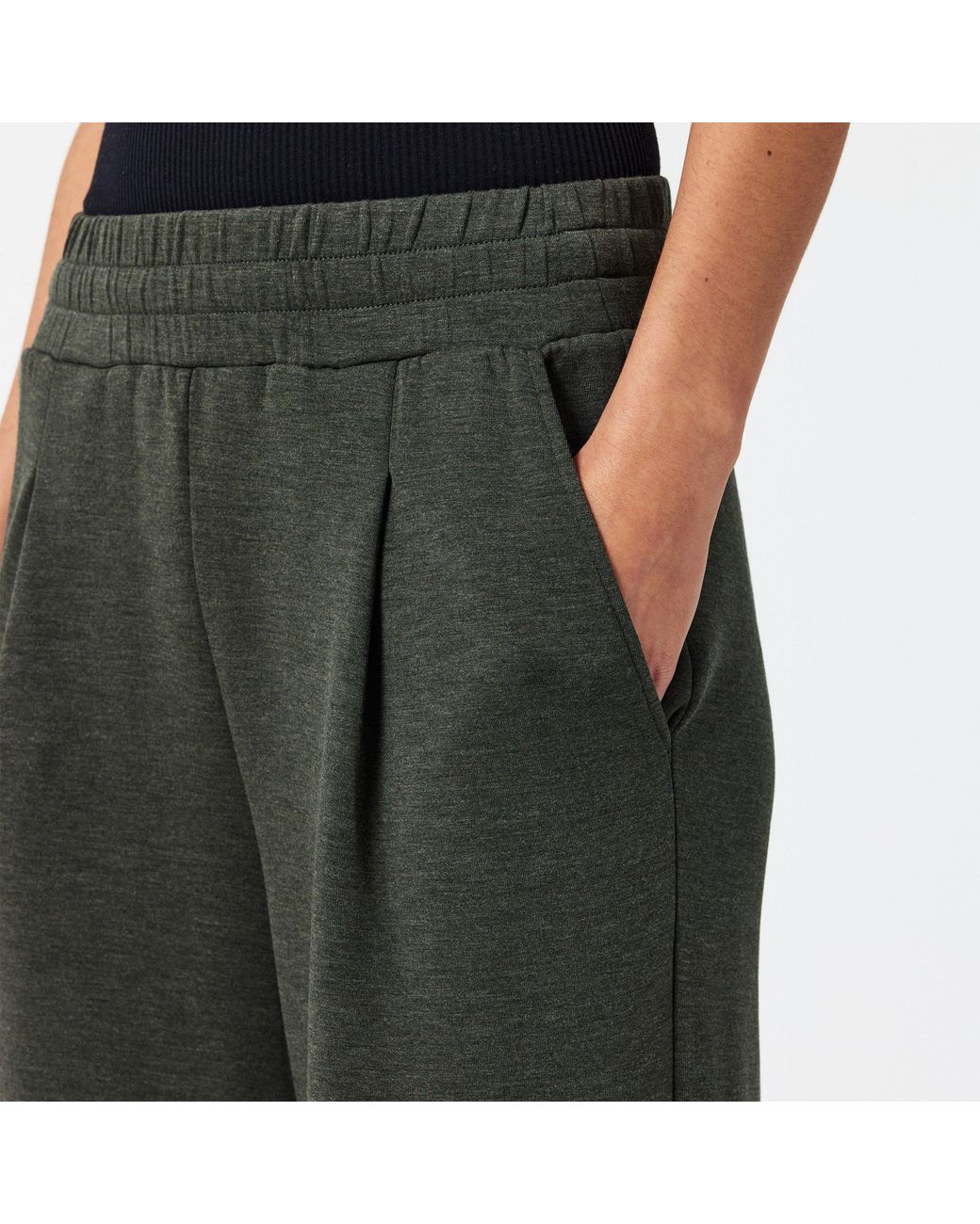 Varley Gray Wide Open Hem Fleece Joggers