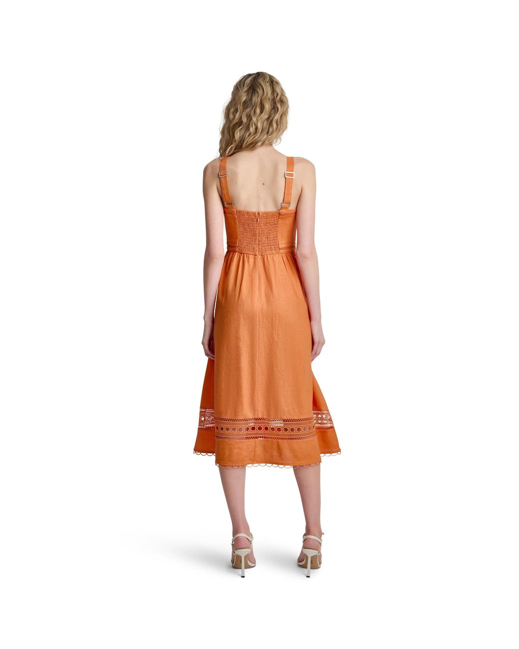 DKNY Orange Swing Dress