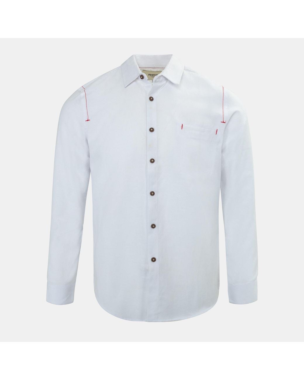 Firetrap White Plain Shirt for men