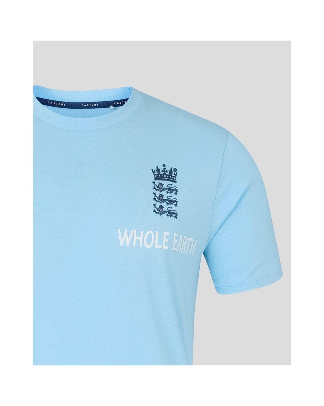 Castore Blue 26/27 England Cricket Crew Neck T-Shirt for men