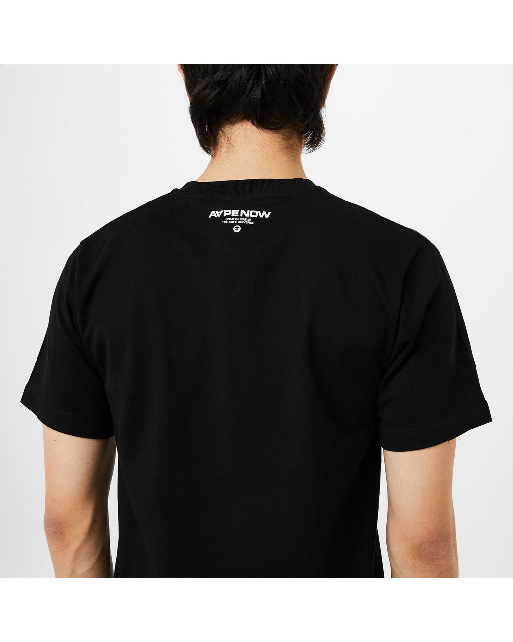 Aape Black Logo Patch T-shirt for men
