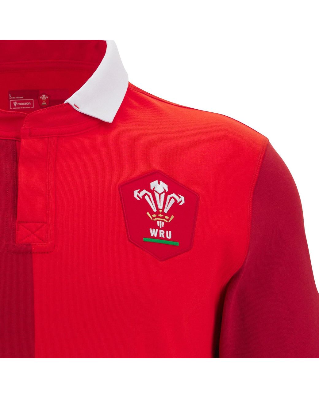 MACRON Red Wales Rugby Home Shirt 2025 Adults for men