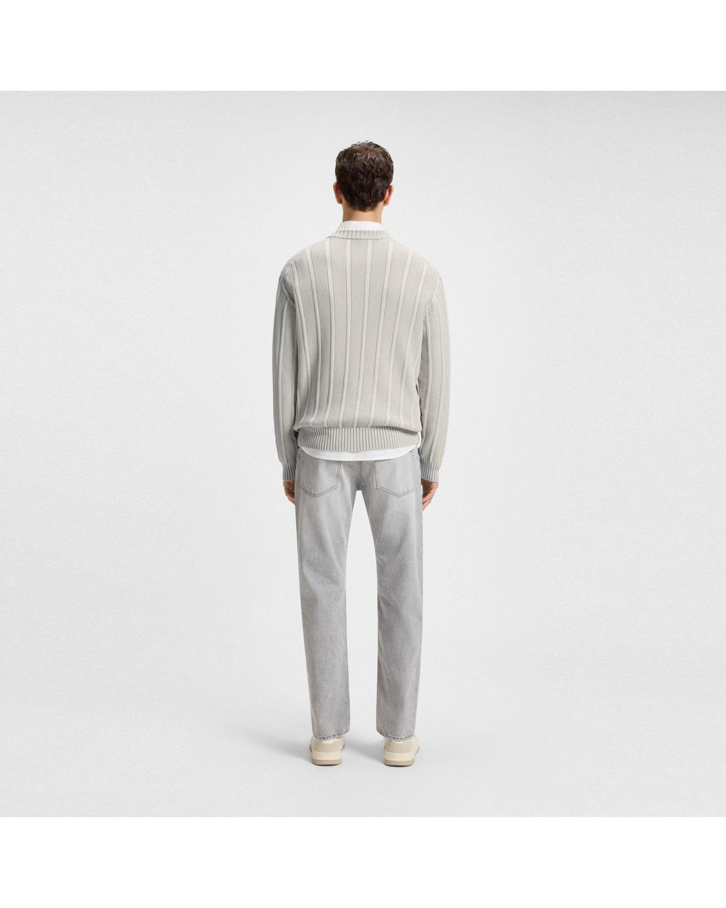 Boss White Kaktus Knitted Tops for men