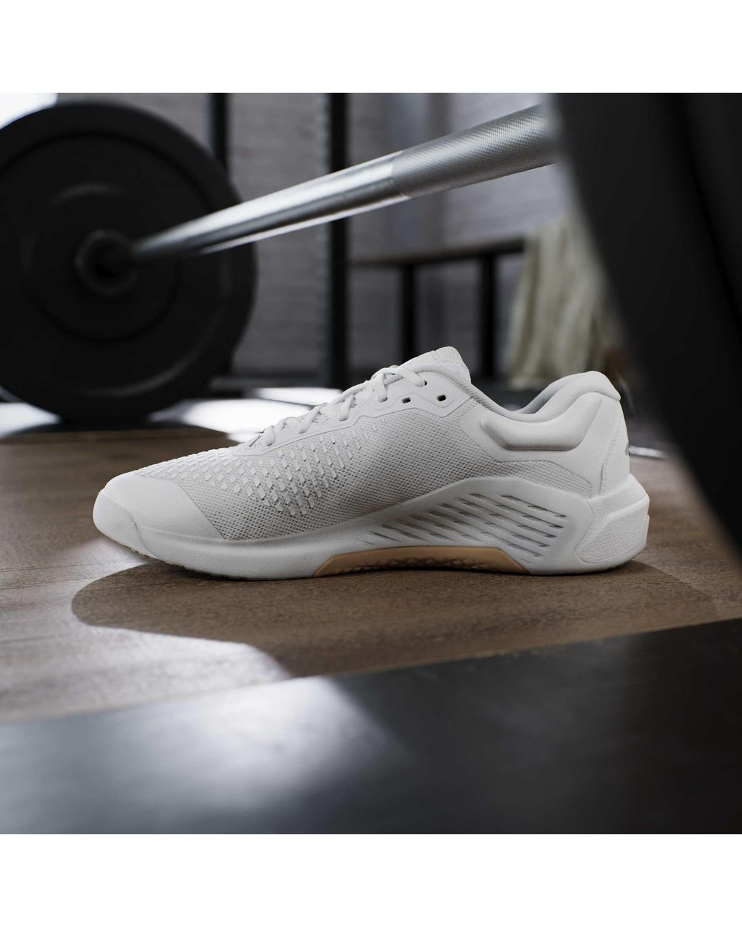 Adidas White Dropset 4 Pwr Training Shoes for men