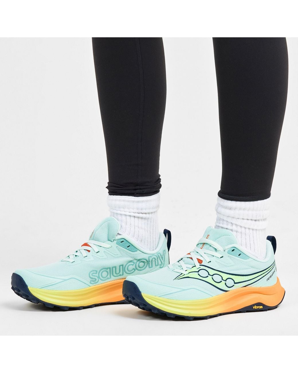Saucony Green Peregrine 16 Off-Road Trail Running Shoes