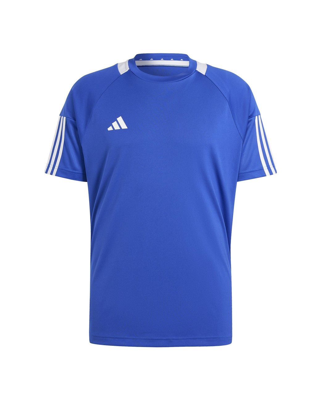 Adidas Blue Classic 3 Stripe Sereno T-Shirt for men