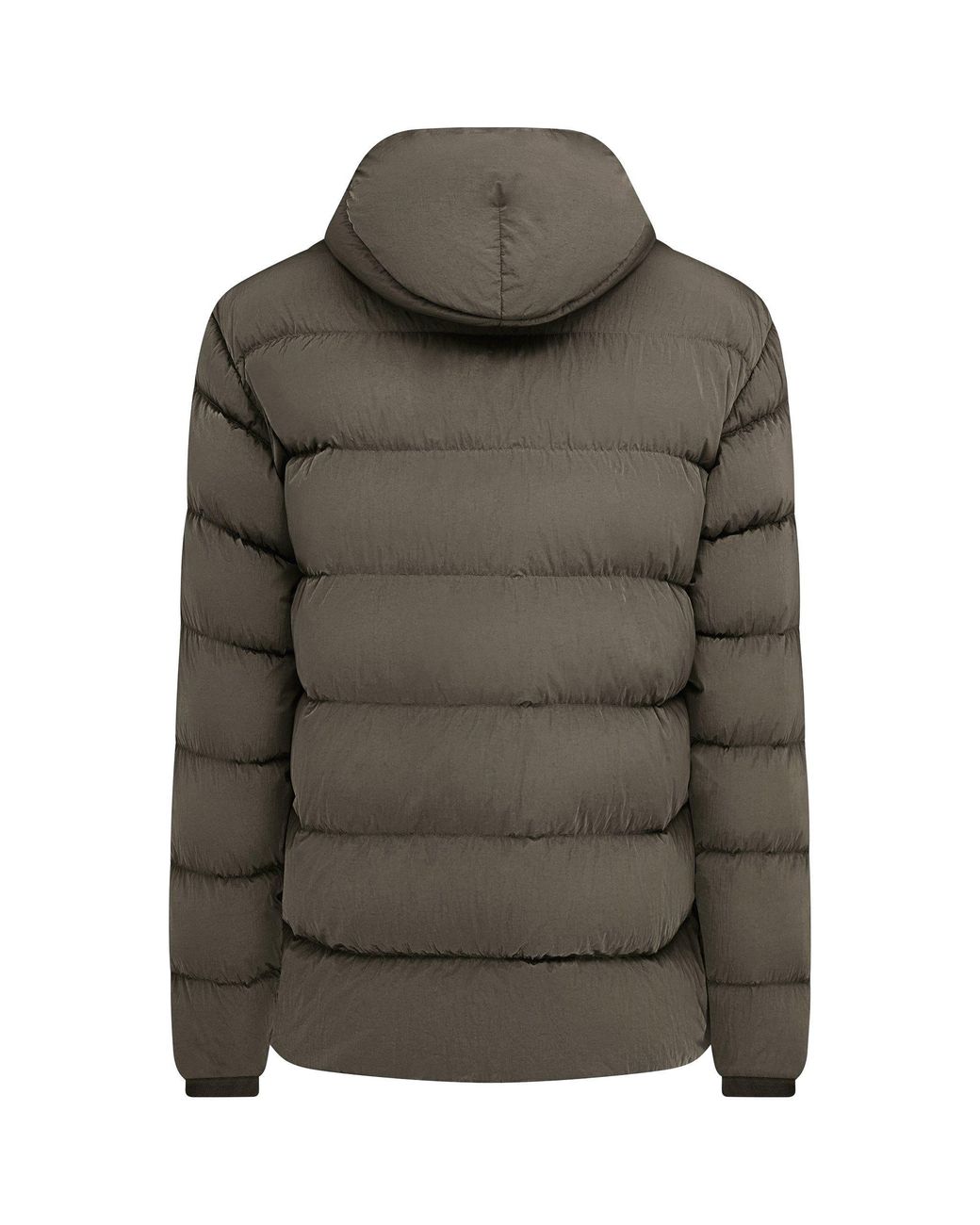C P Company Green Chrome-R Goggle Duck Down Long Sleeve Short Puffer Jacket for men
