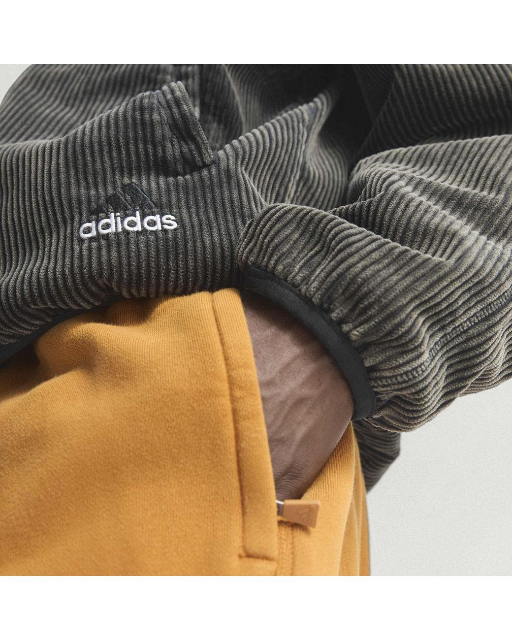 Adidas Black Eqt Full-Zip Short Puffer Jacket for men