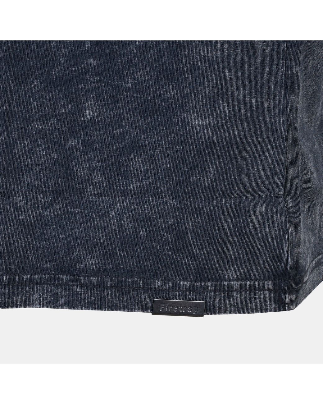 Firetrap Blue Acid Wash Oversized T-Shirt for men