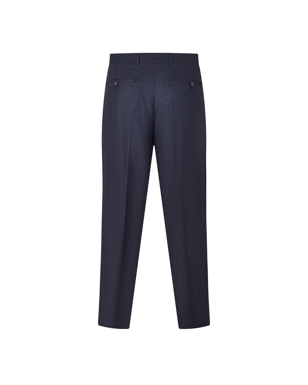 Pal Zileri Blue Check Straight Leg Trousers for men