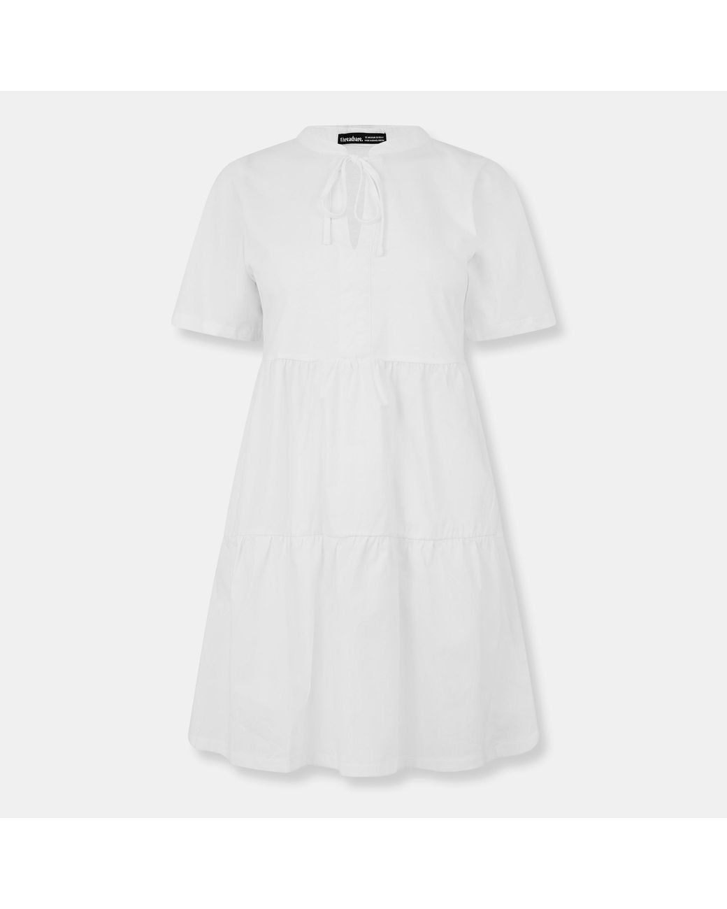 Threadbare White Alexis Mix A Line Dress