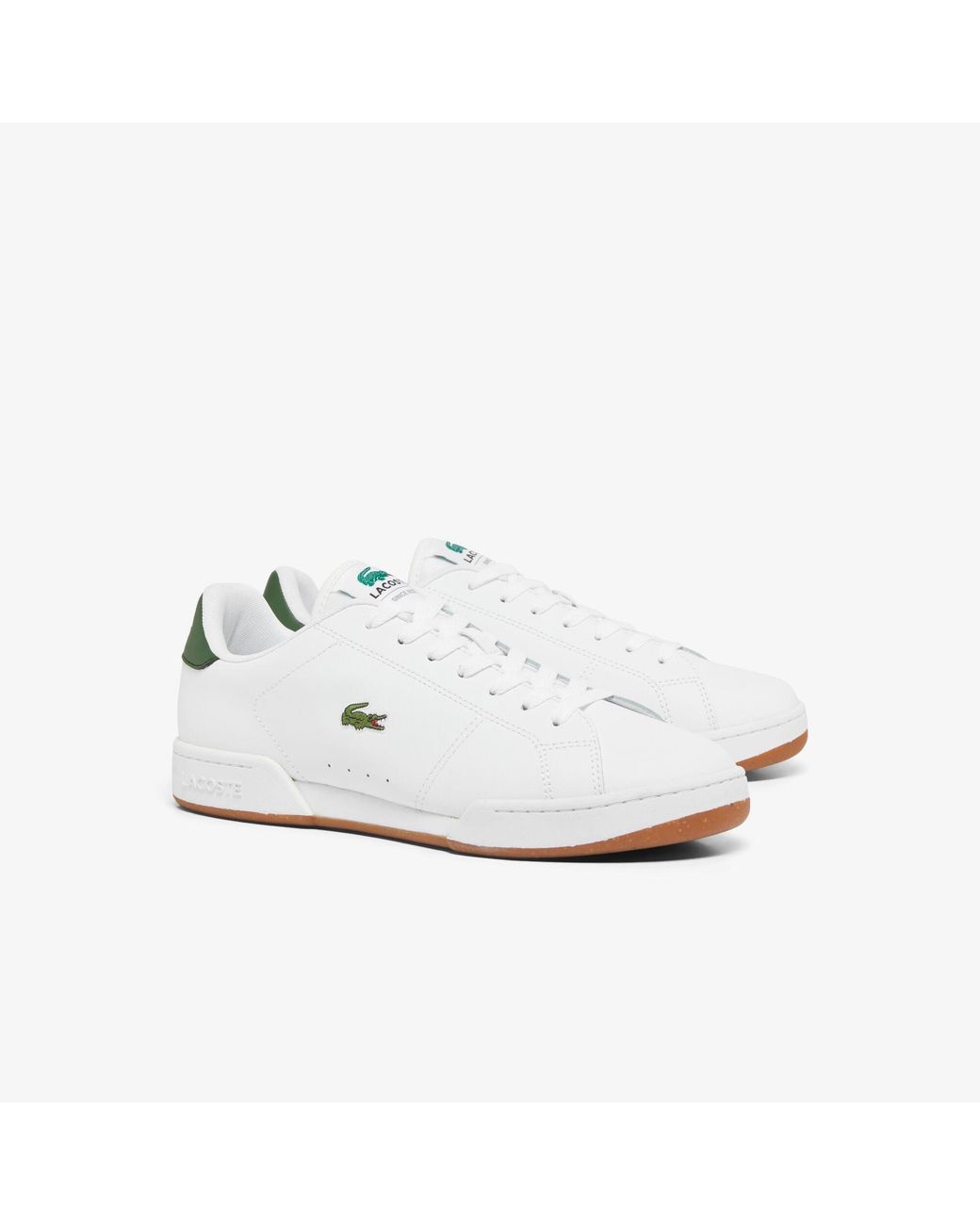 Lacoste White Carnaby Cup Leather Sneakers for men