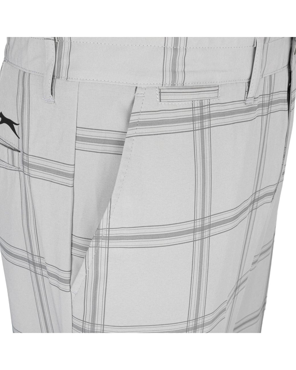 Slazenger 1881 Gray Check Golf Trousers for men
