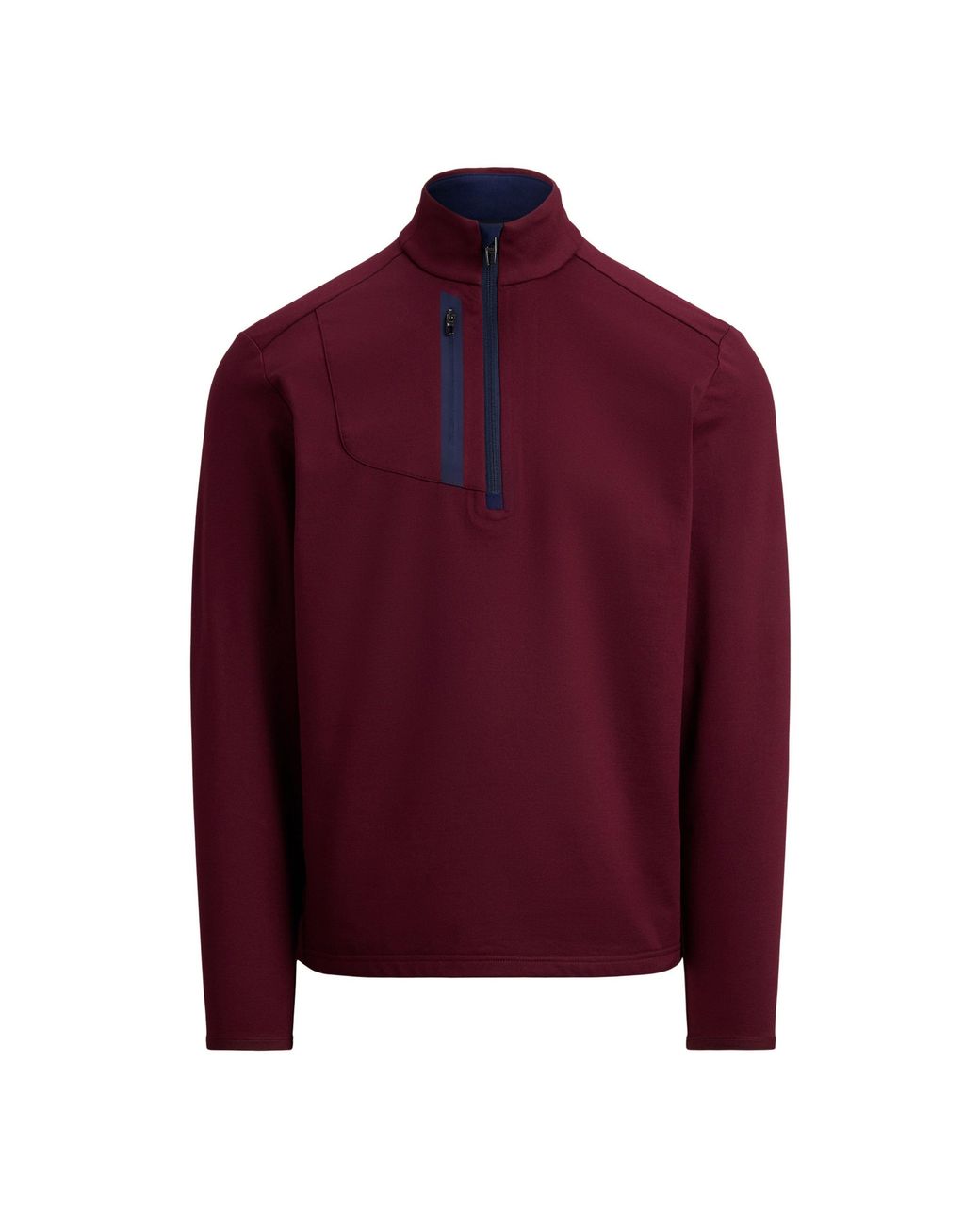 Polo Ralph Lauren Purple Rlx Cotton Long Sleeve Half Zip Performance Golf Jacket for men