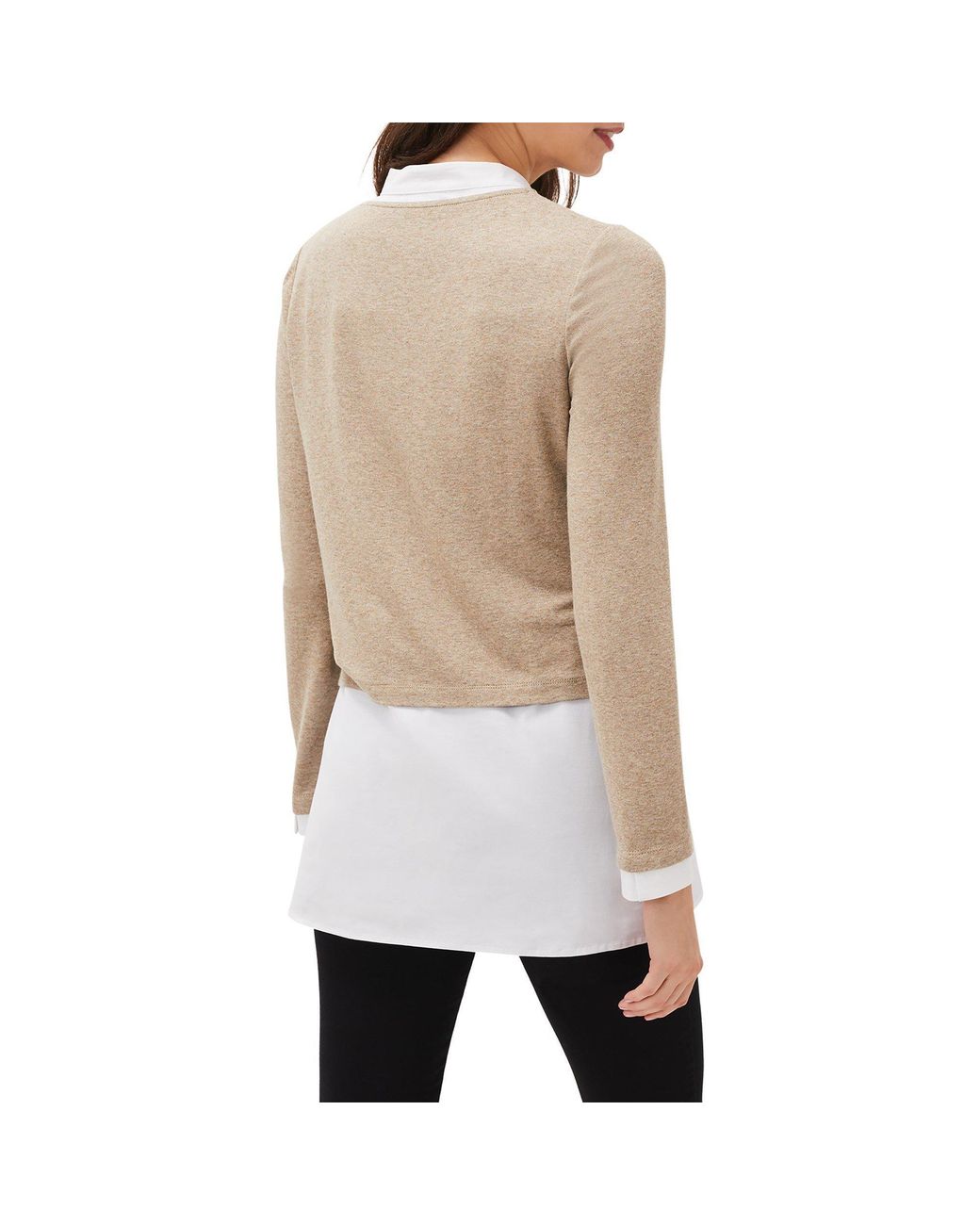 Phase Eight Natural Elmira Double Layer Top