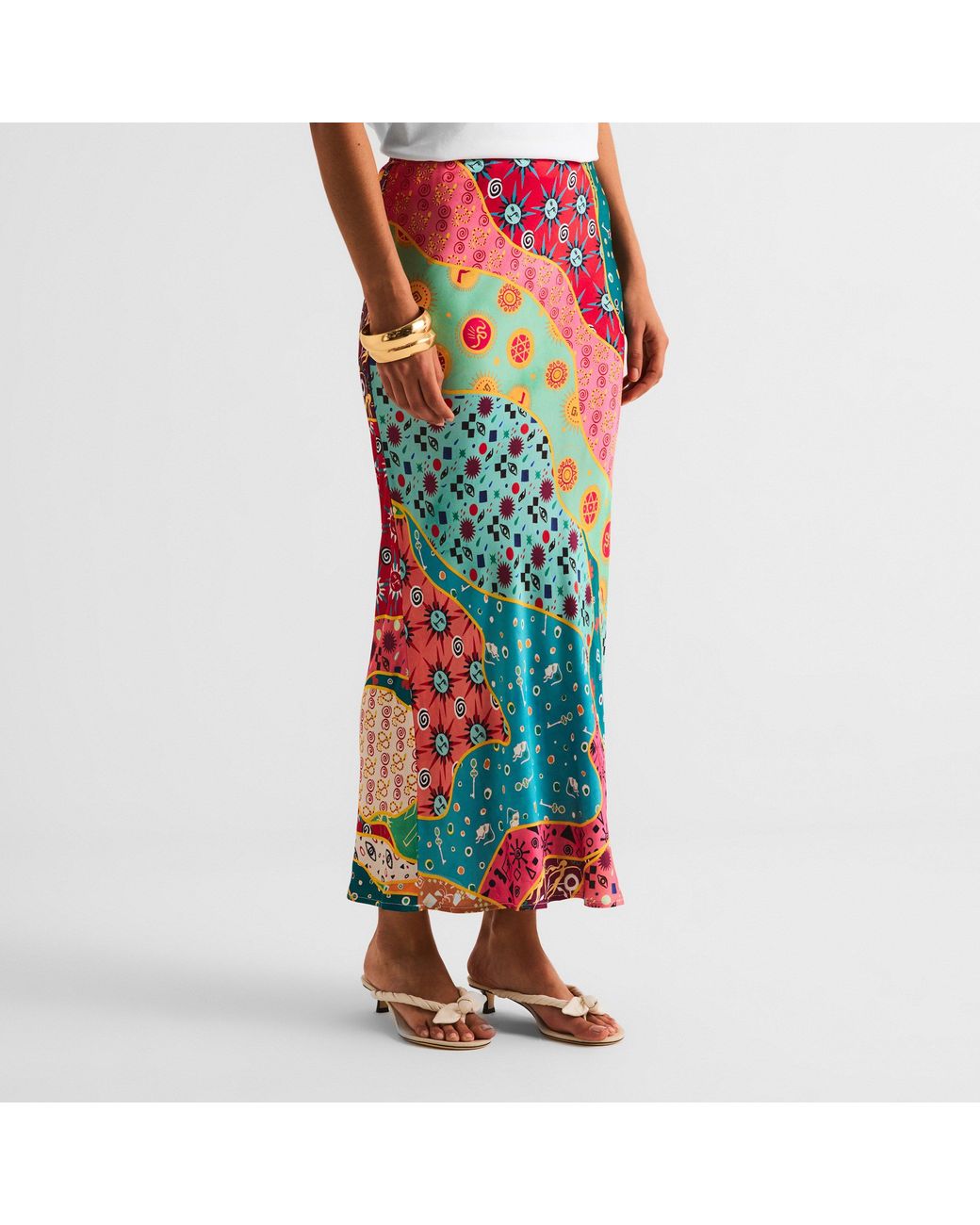 Never Fully Dressed Red Maxi Skirt