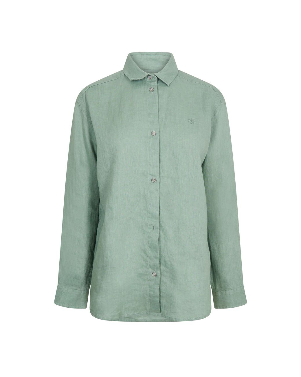 Timberland Green Citadel Linen Long Sleeve Shirt
