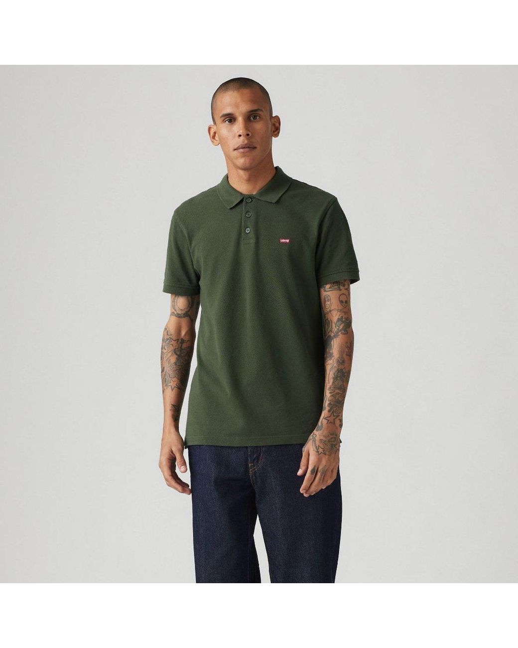 Levi's Green Hm Short Sleeve Polo Shirt for men