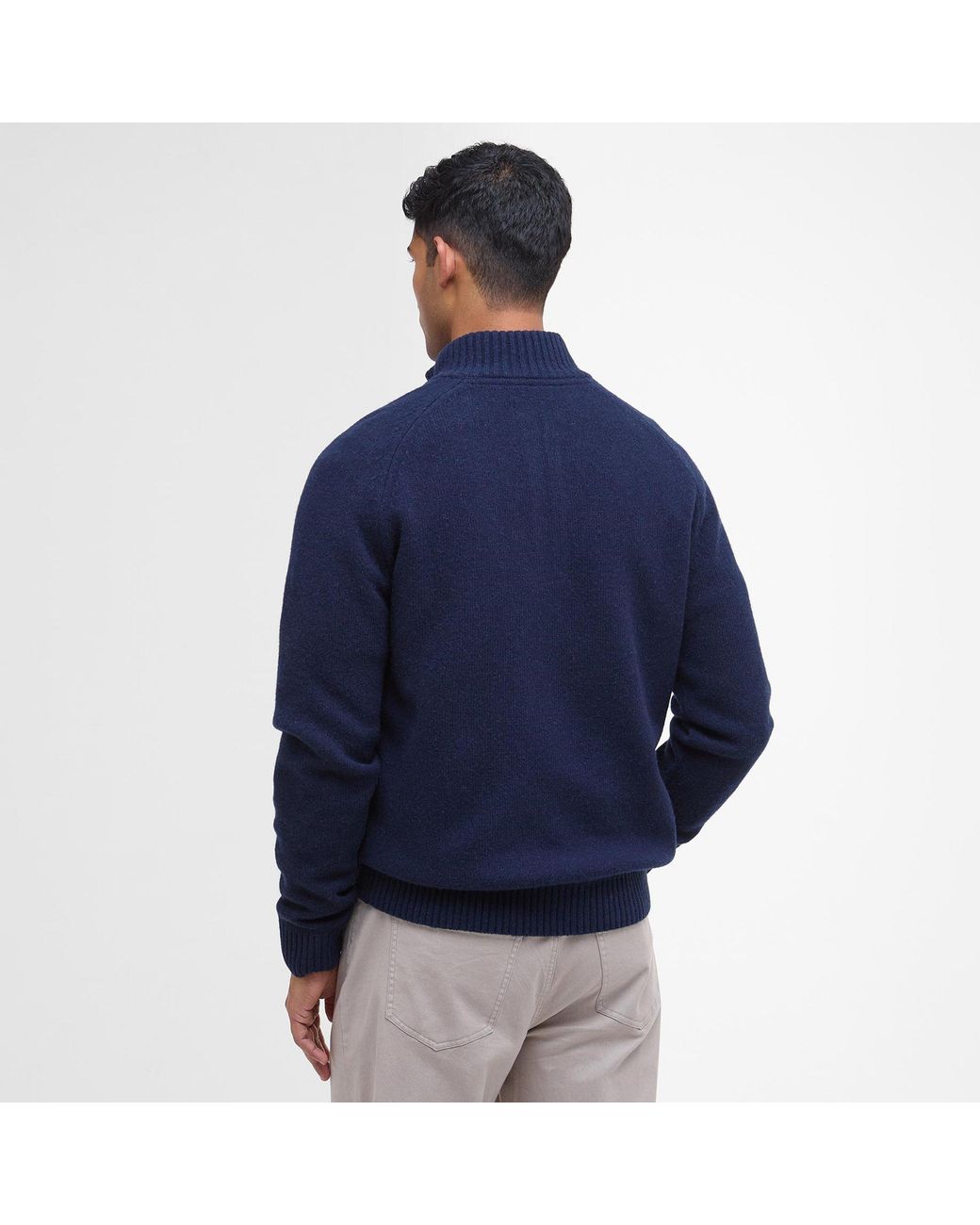 Barbour Blue Grangetown Half Zip Jumper for men