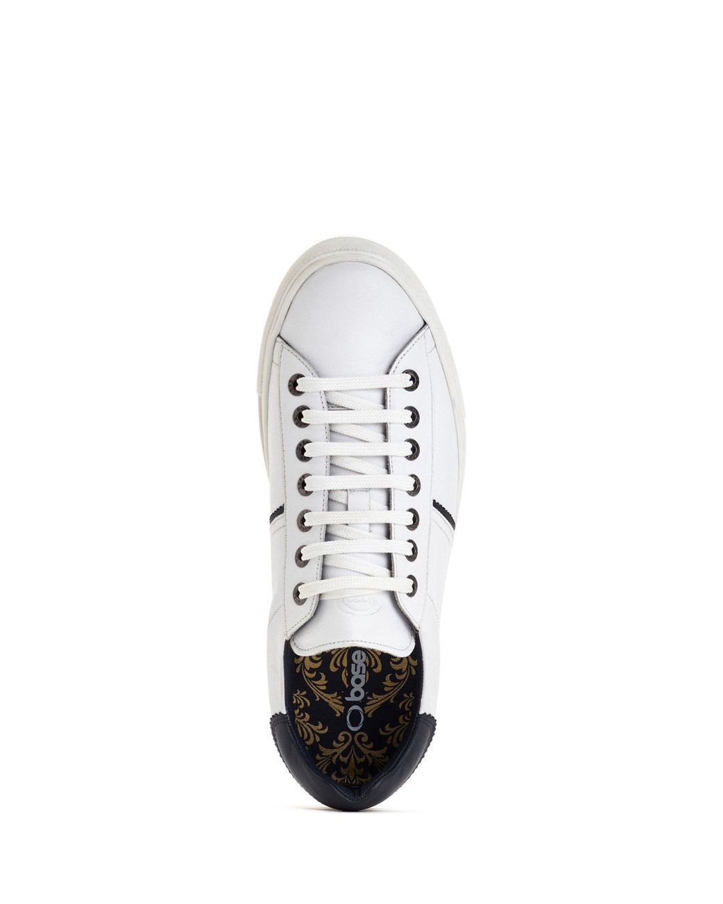 Base London White Beck Softy Shoes for men