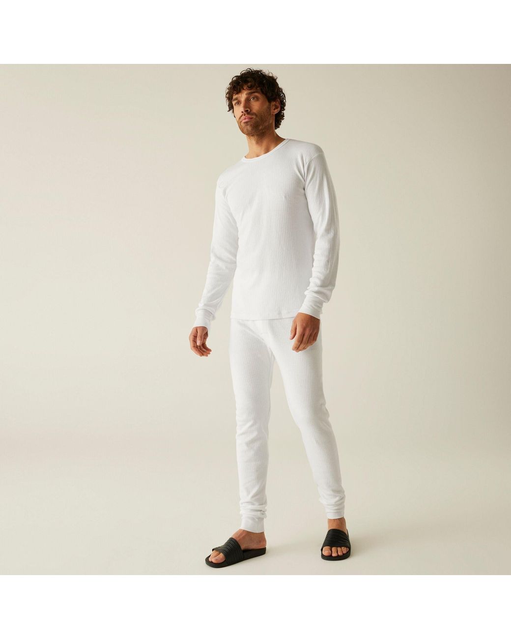 Regatta White Long Sleeve Thermal Vest for men