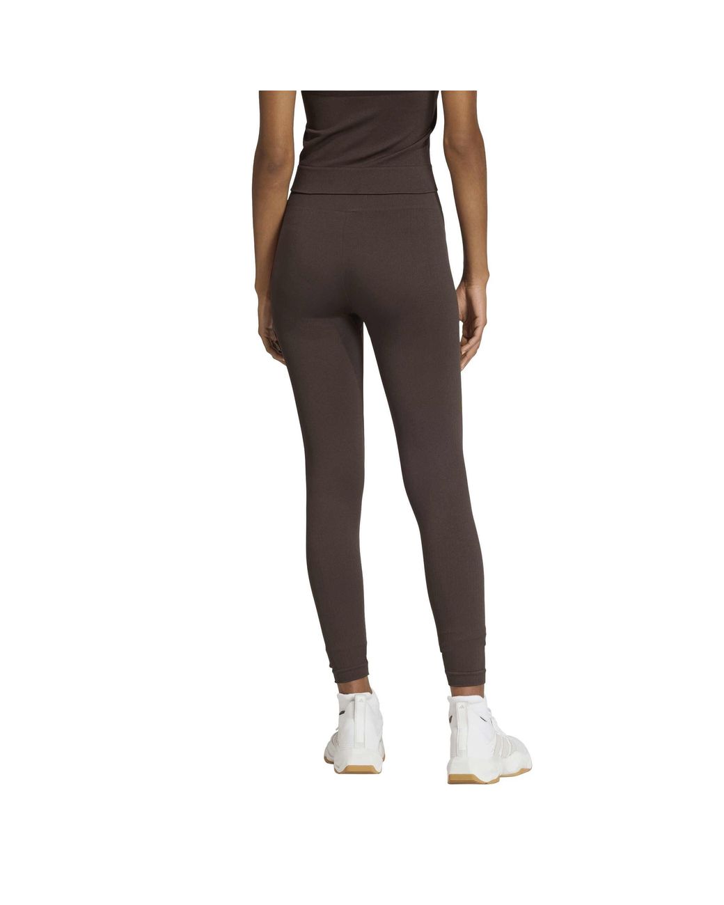 Adidas Gray Workout Essentials Full-Length Knit Leggings