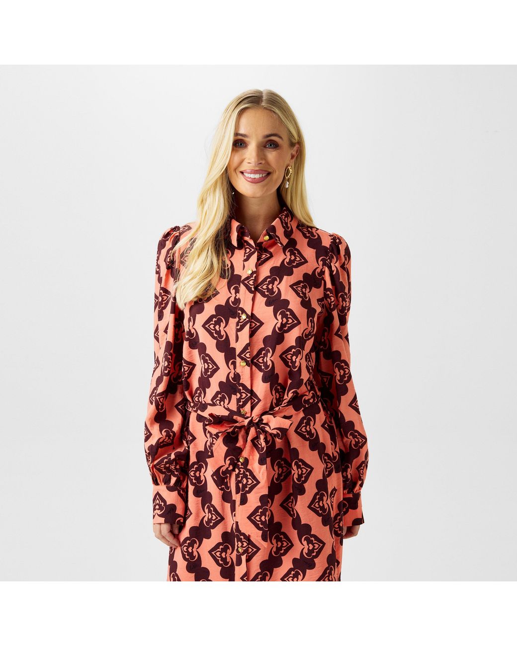 Biba Red Archive Shirt Dress