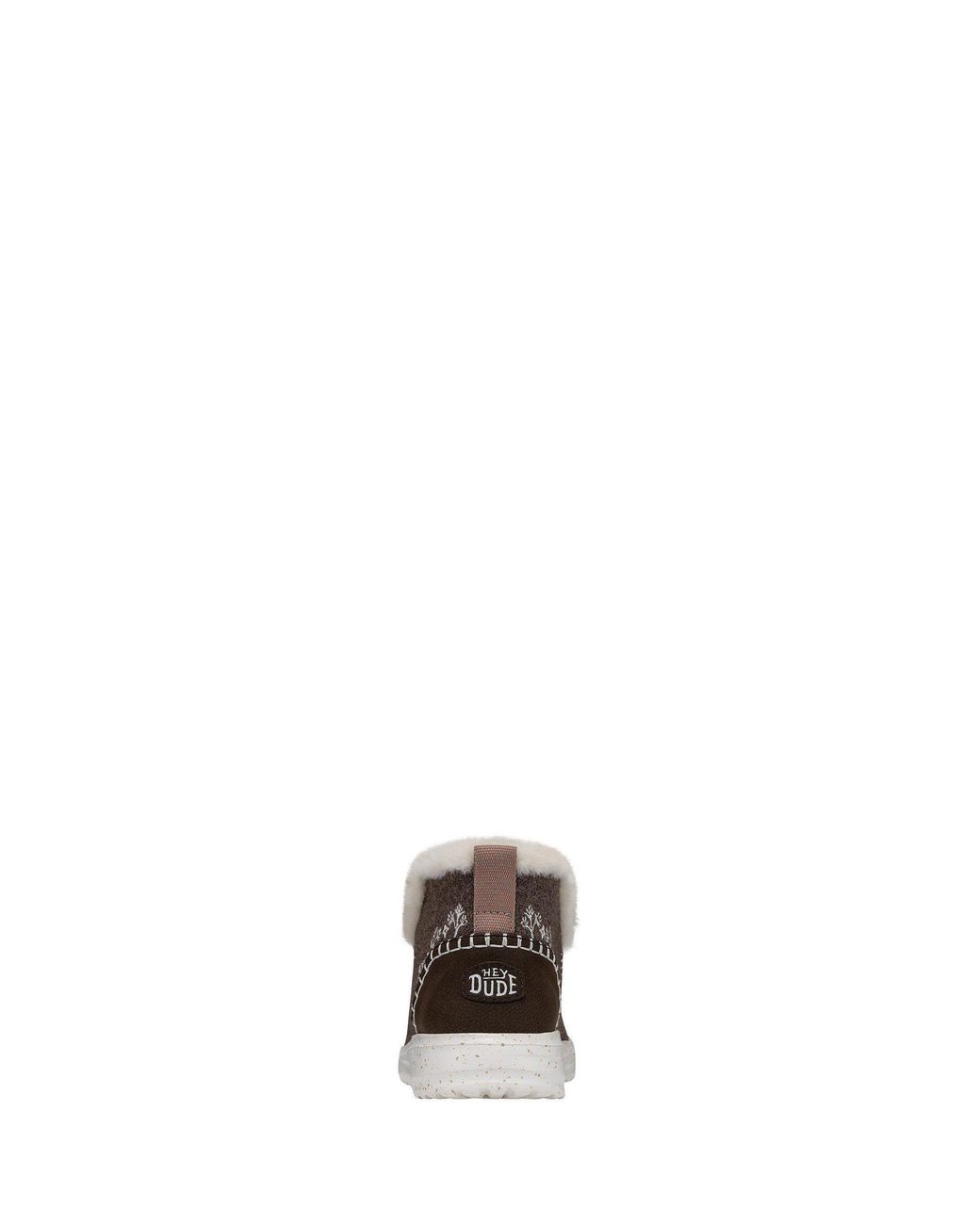 HeyDude Brown Denny Wool Faux Shearling Boots