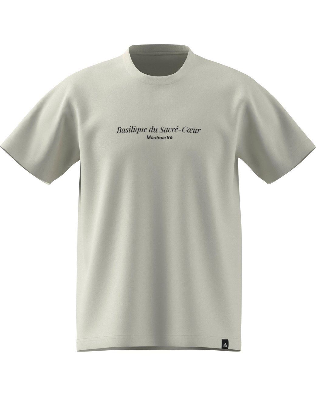 Adidas Gray Paris Roland Garros Cotton Short-Sleeve T-Shirt for men