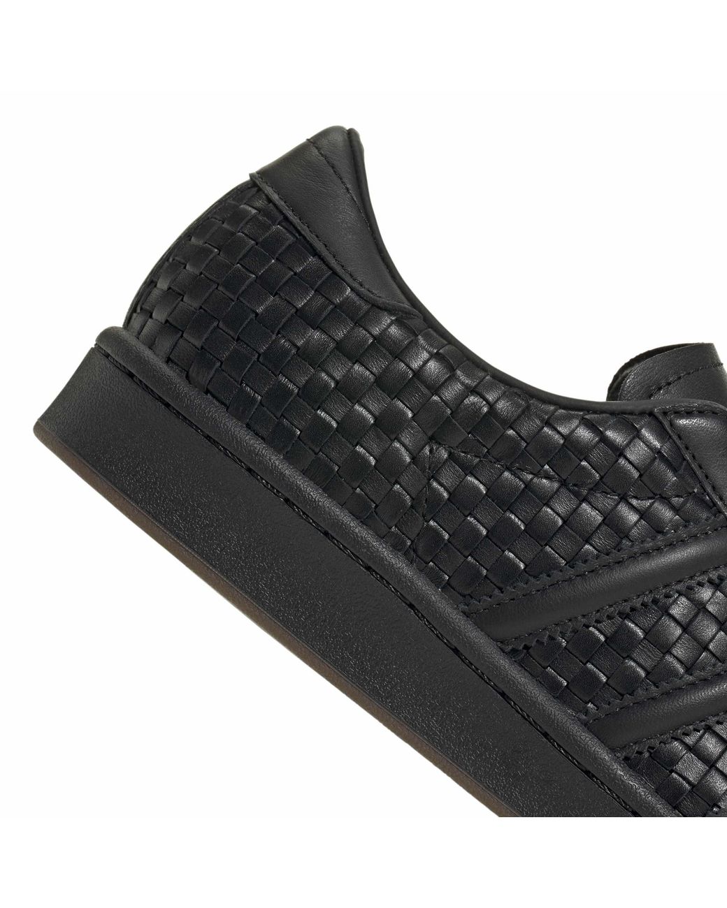 Adidas Originals Black Superstar Shell Toe Low-Top Trainers