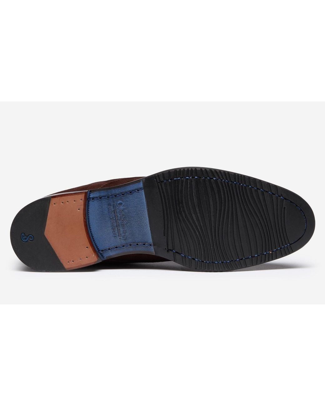 Oliver Sweeney Brown Farleton Suede Chukka Boots for men