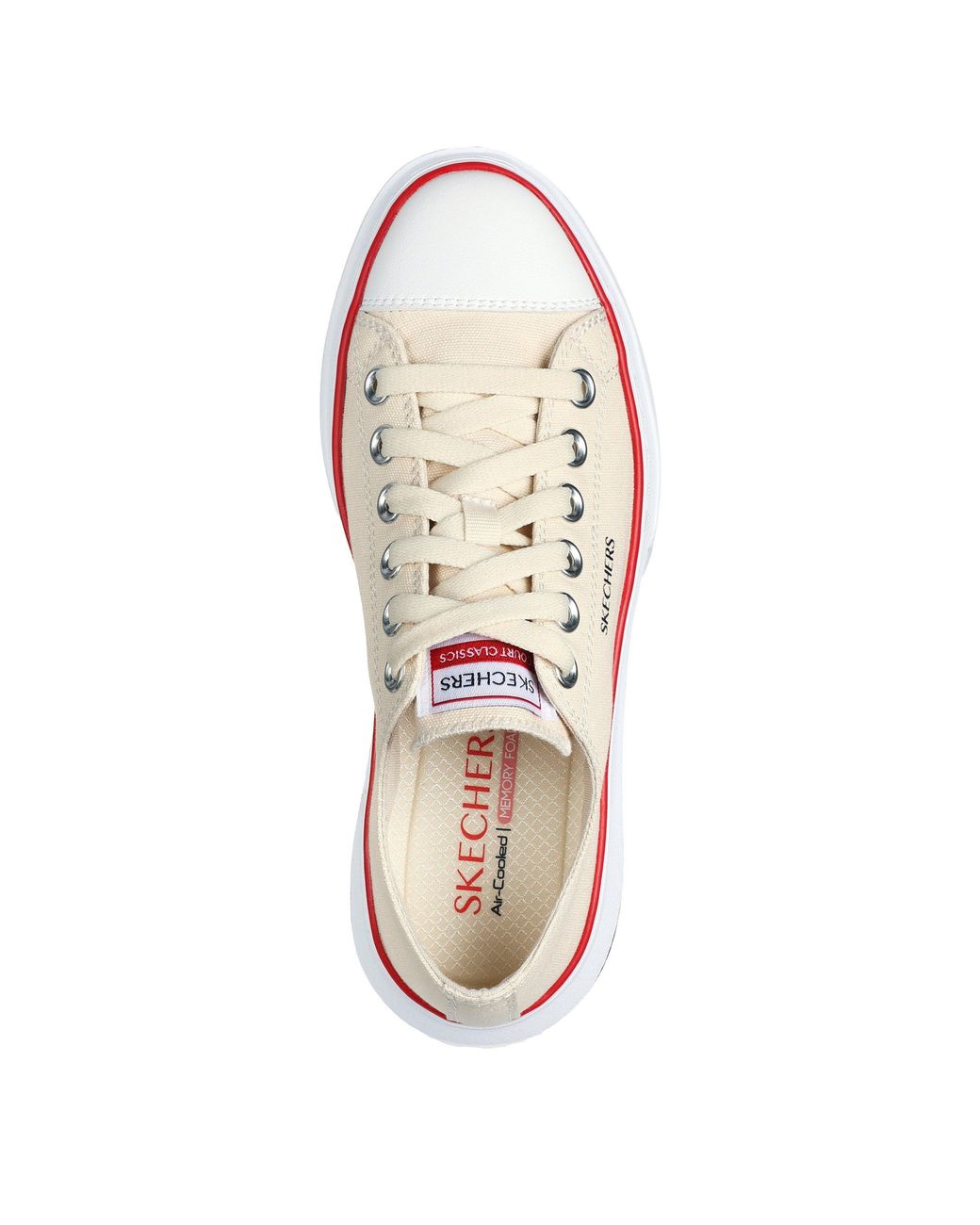 Skechers White Cordova Low-Top Trainers