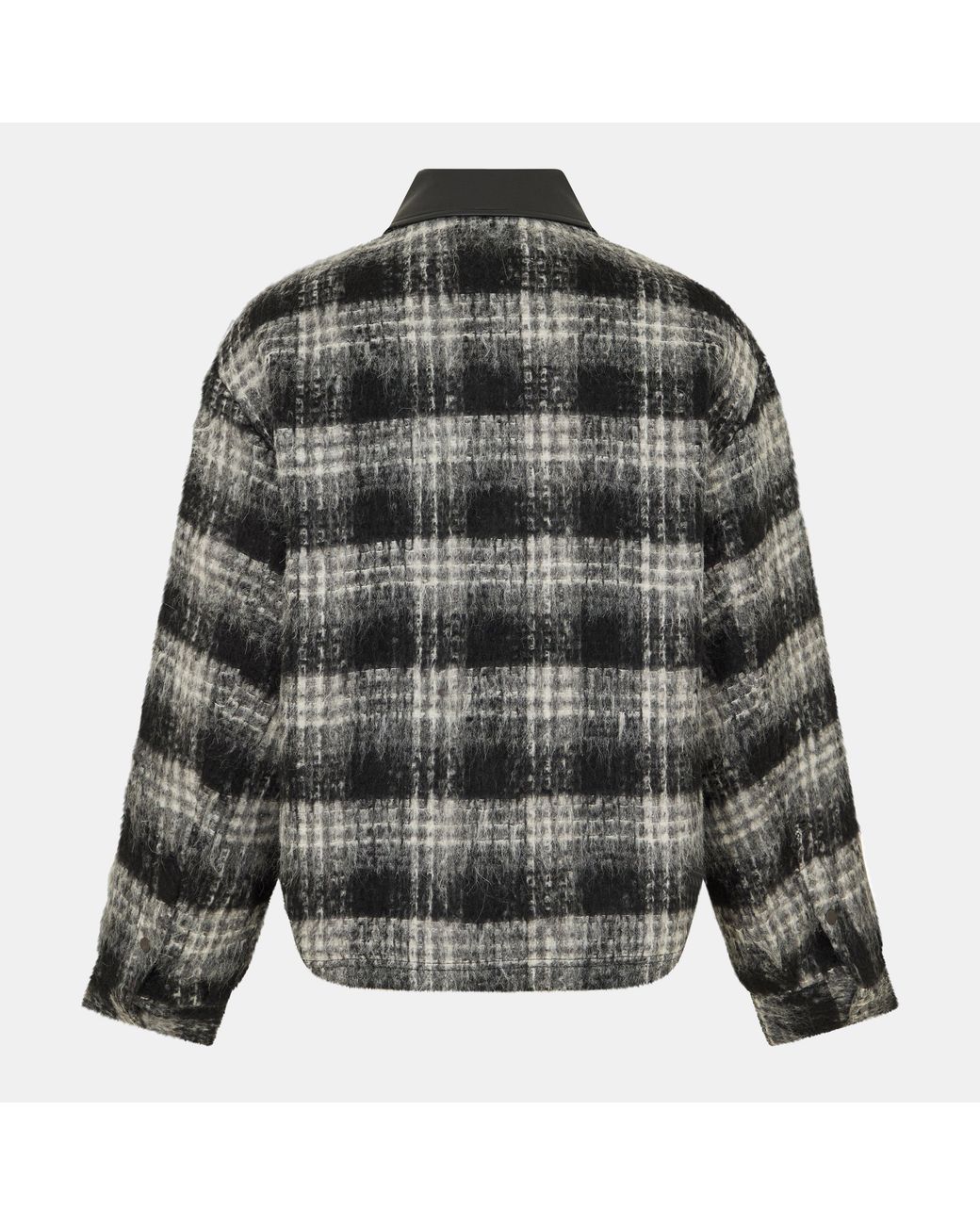 Represent Gray Two-Way Zip Overshirt for men
