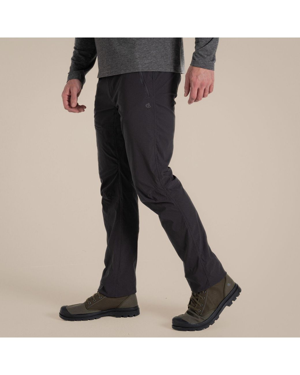 Craghoppers Black Nosilife Pro Iii Insect-Repellent Travel Trousers for men