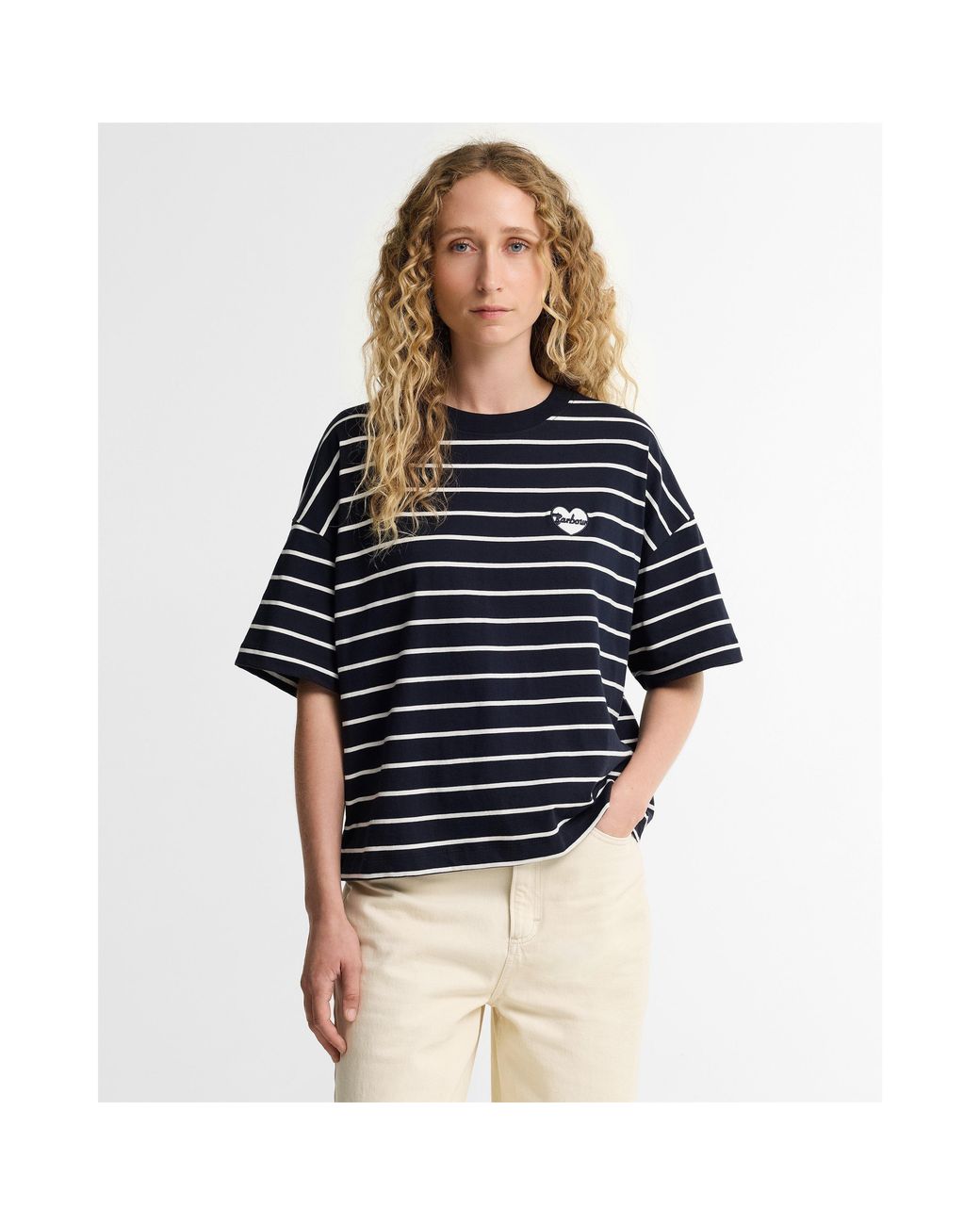 Barbour Blue Ambleside Timeless Classics Cotton Long-Sleeve T-Shirt