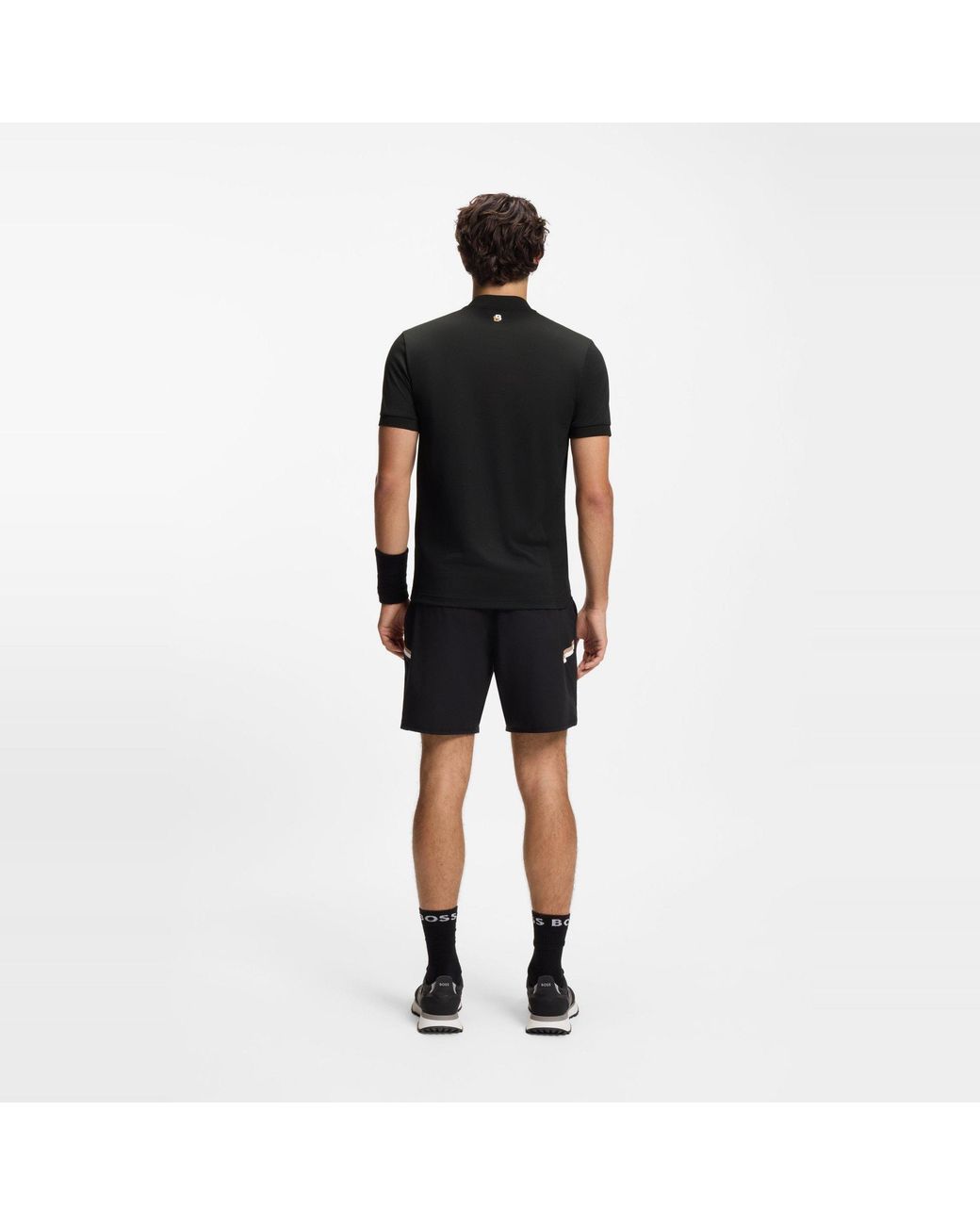 Boss Black Spin Bodymapp Short-Sleeve Slim-Fit Polo Shirt for men