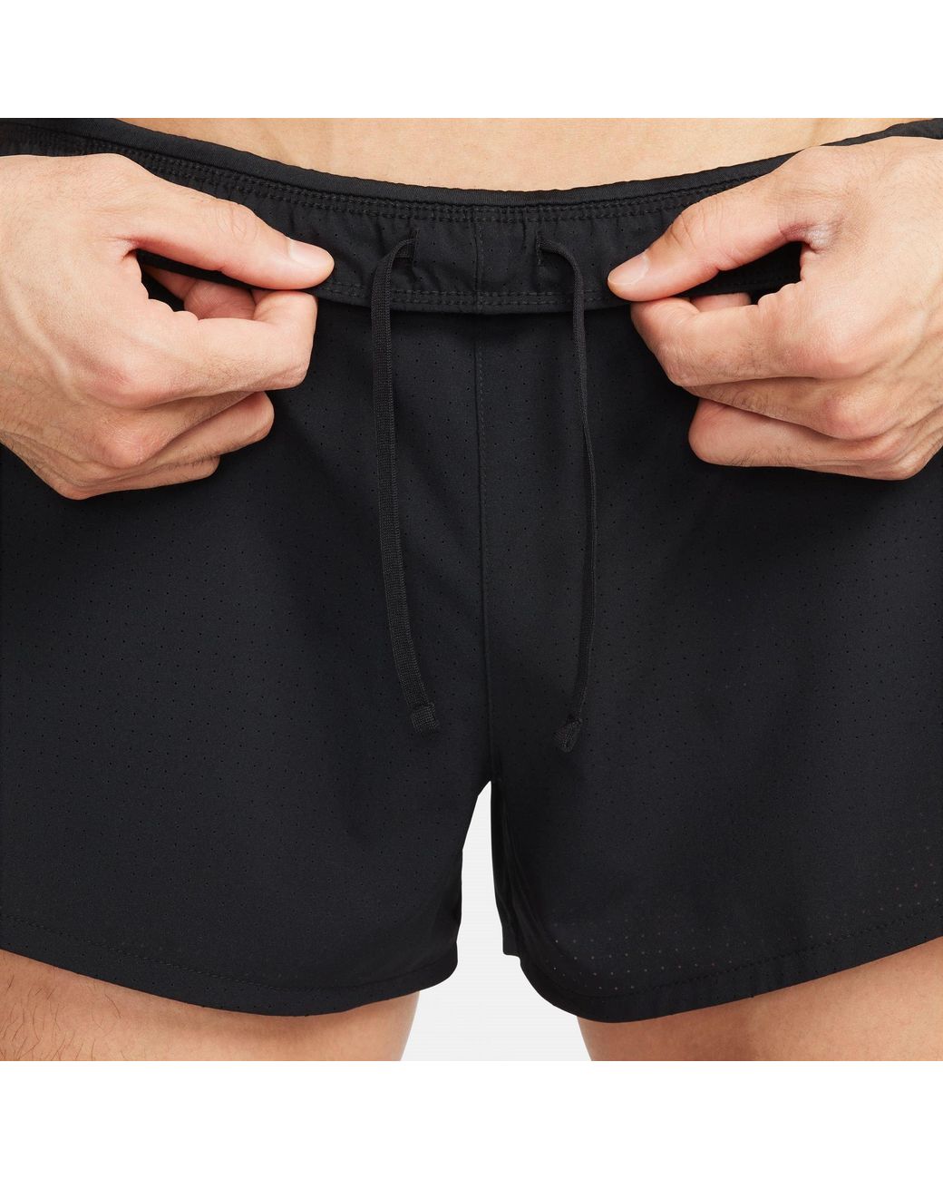 Nike Black Fast Dri-Fit 3 Brief-Lined Running Shorts for men