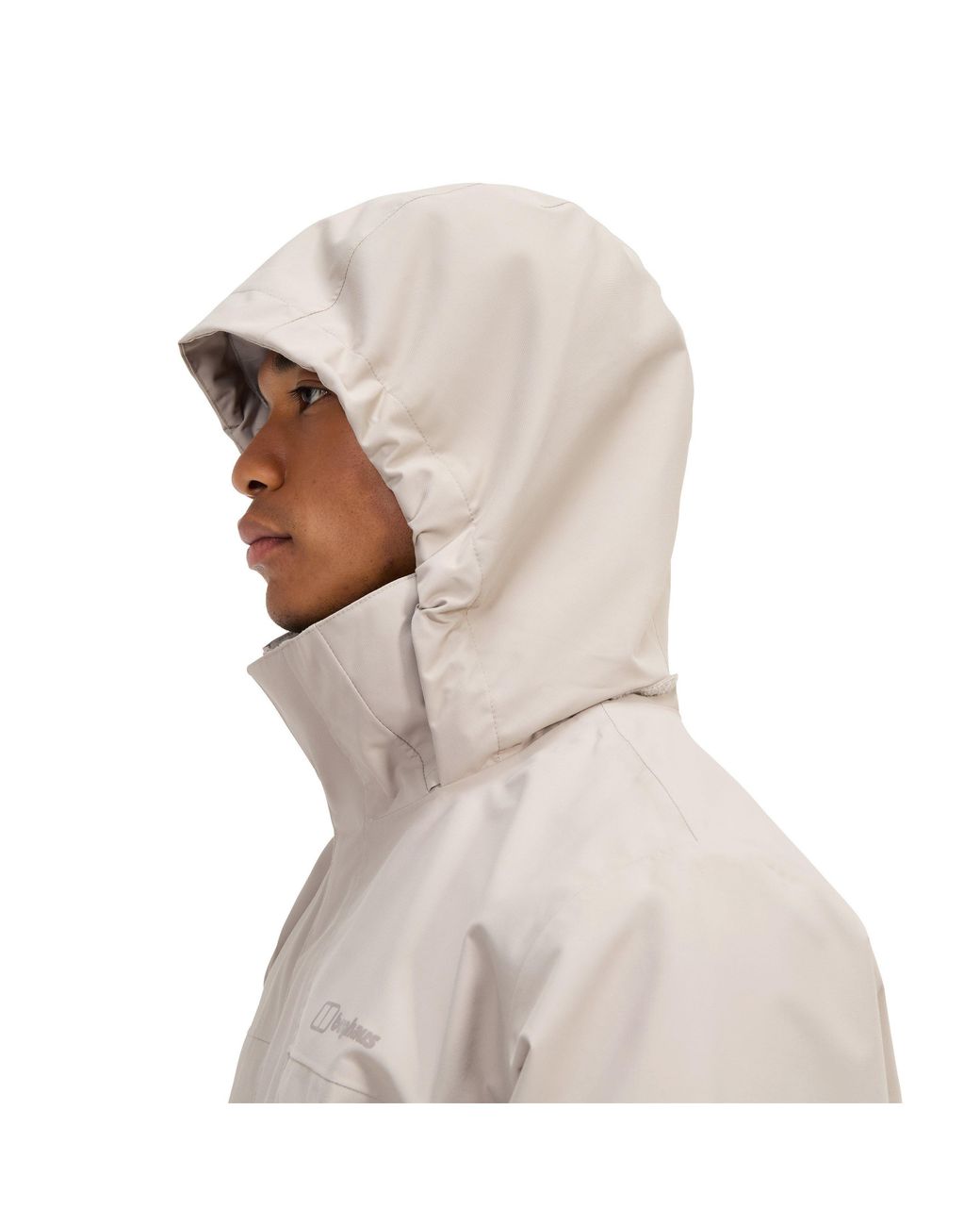 Berghaus White Rg Alpha 2.0 Rain Jacket for men