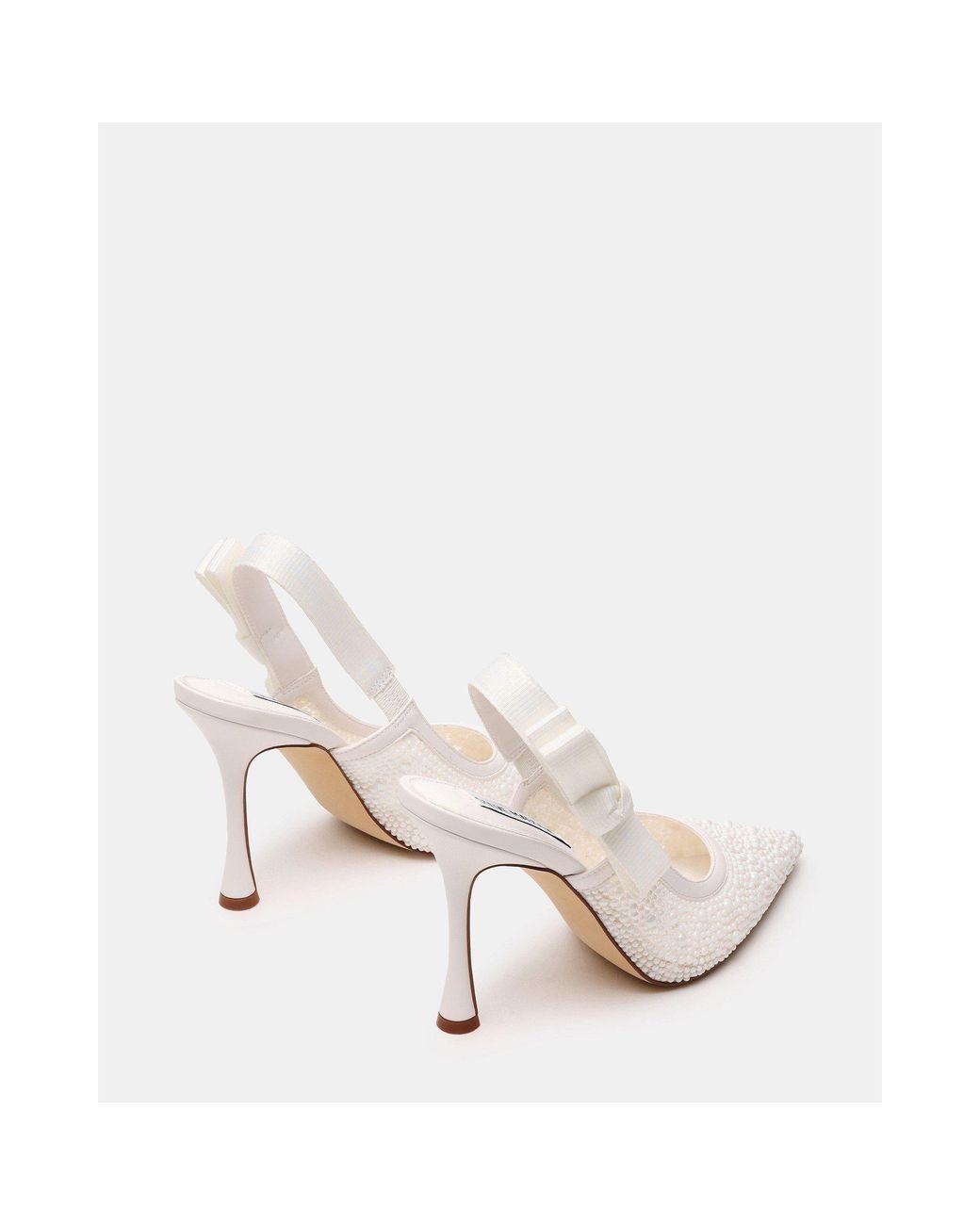 Steve Madden White Brylie P 100H Heeled Mules