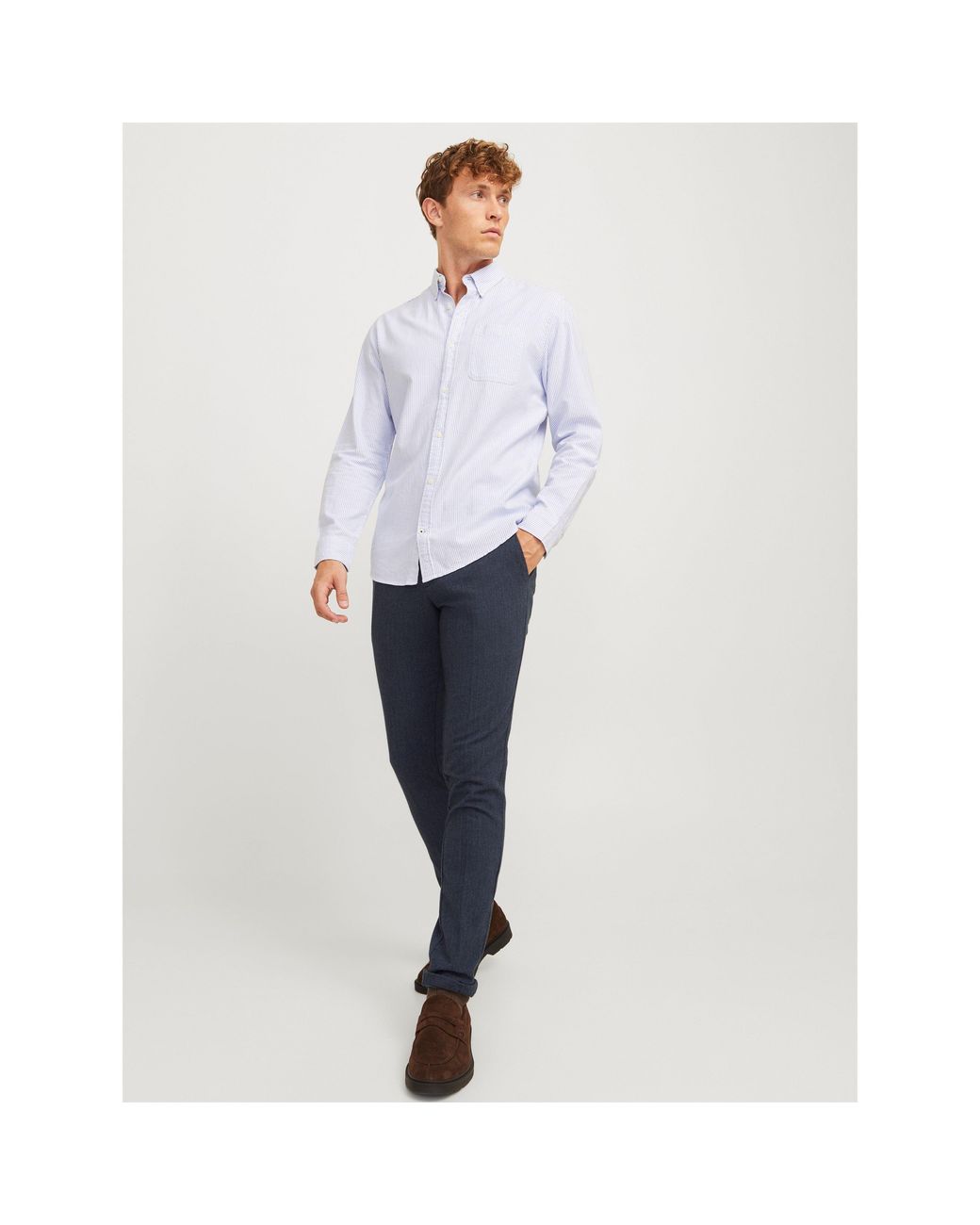 Jack & Jones Blue Henry Chinos for men