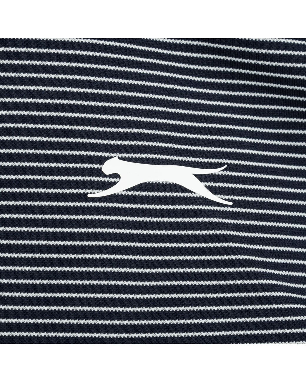 Slazenger 1881 Gray Micro Stripe Golf Polo Shirt for men