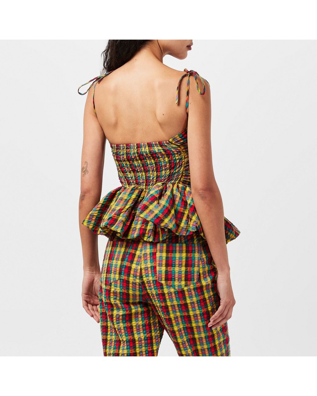 Amy Lynn Green Sabrina Peplum Top