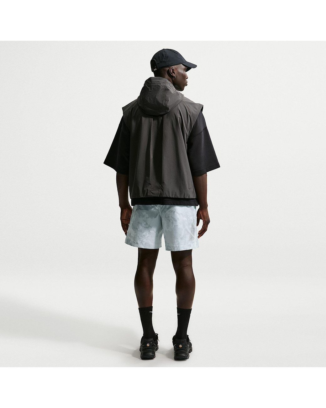Nike Black Woven Tracksuit Shorts for men