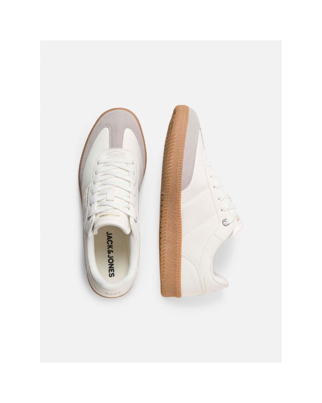 Jack & Jones White Reecher Pu Sneakers for men