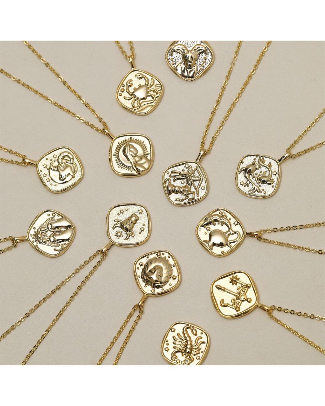 Jon Richard Red Plated Molten Horoscope Pendant
