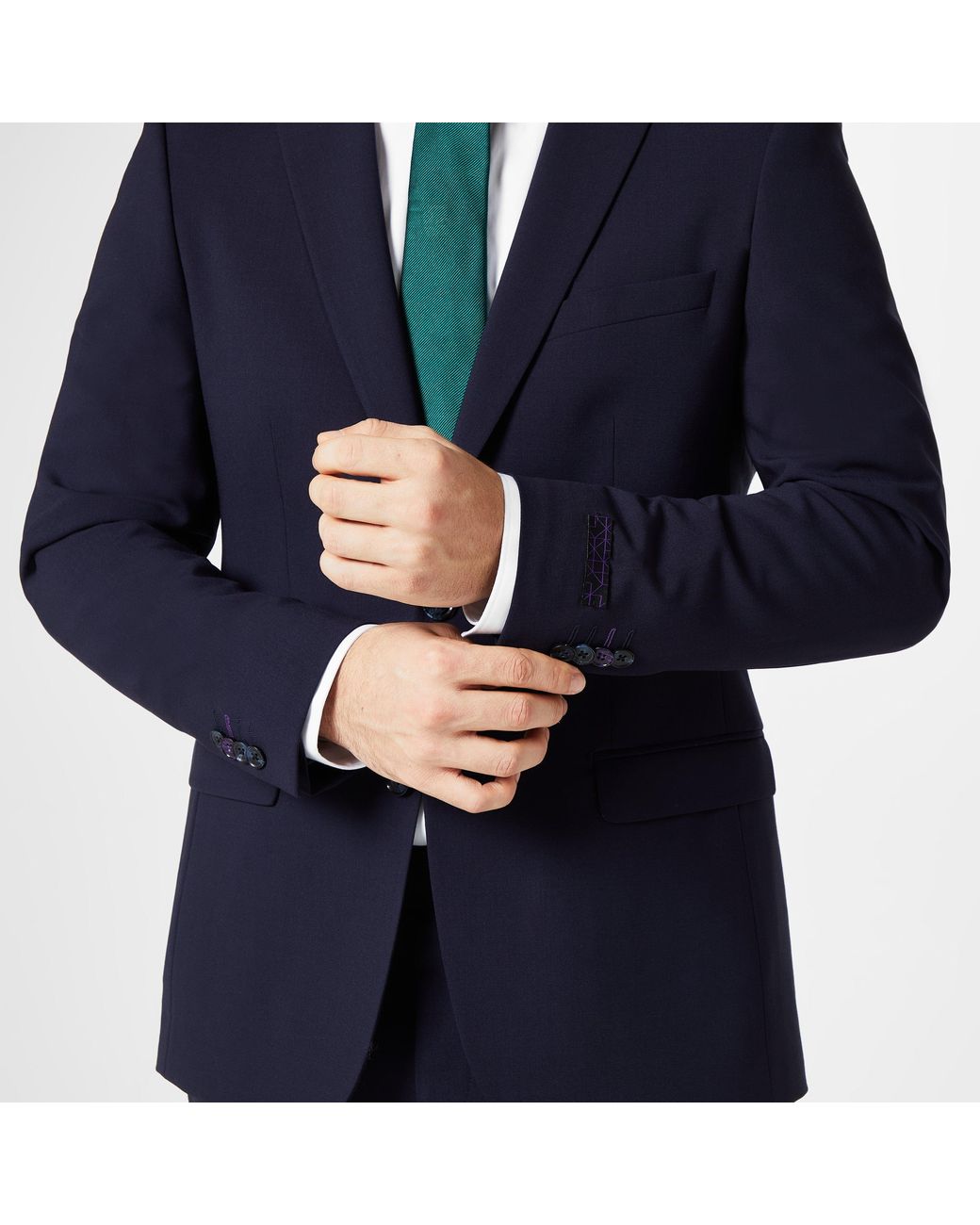 Without Prejudice Blue Kilburn Suit Jacket for men