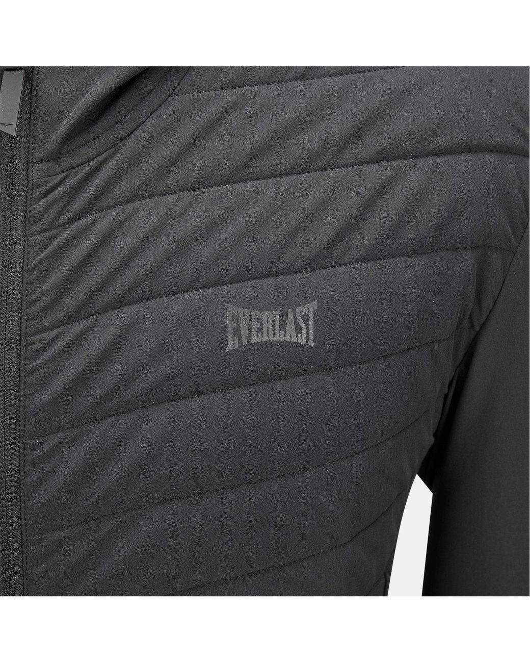 Everlast Black Hybrid Padded Long Sleeve Tracksuit Top for men