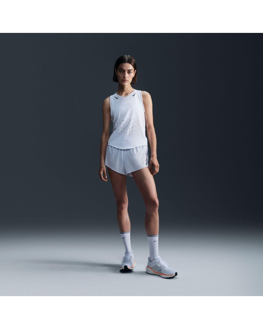 Nike Blue Dri Fit Adv Running Singlet