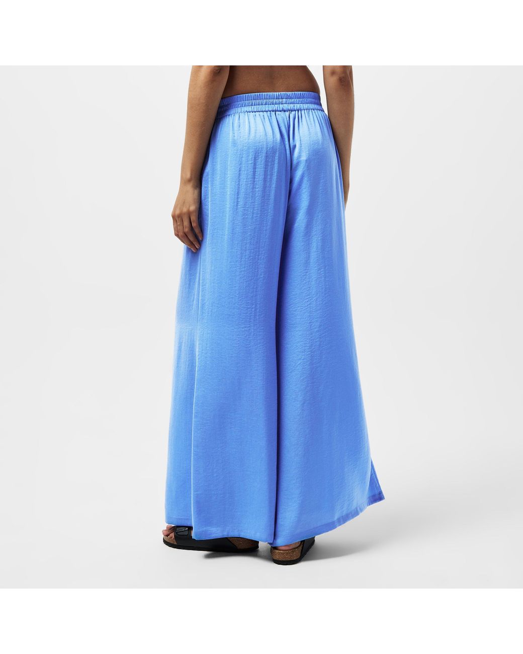 French Connection Blue High Waist Wide Leg Trousers