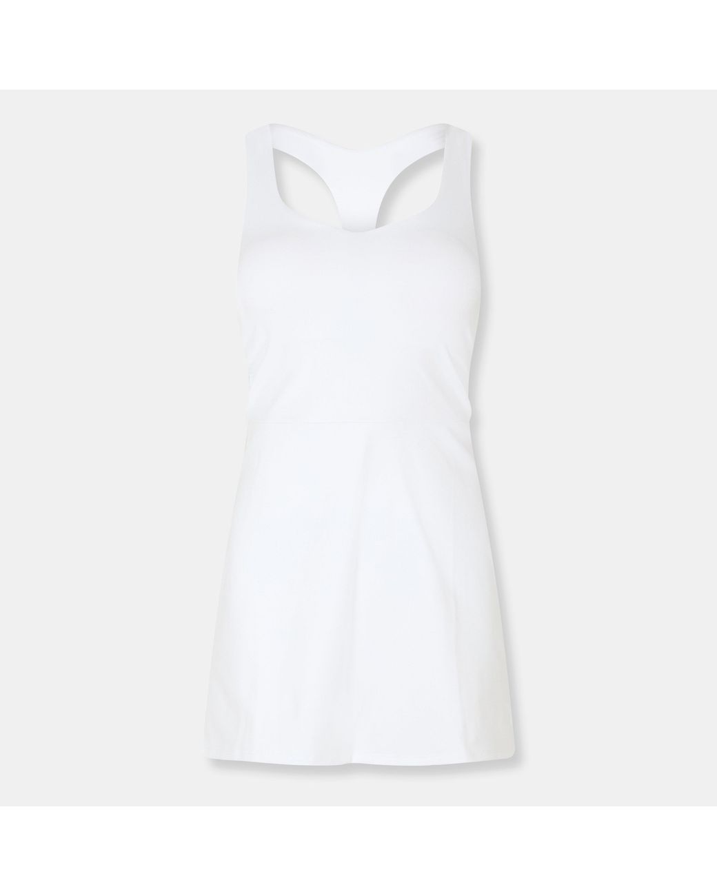 DKNY White Moisture Wicking Tennis Dress
